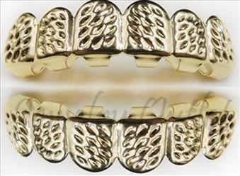 Hip Hop Grill Gold Diamond Cut