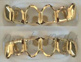 Hip Hop Grill Gold Open Face