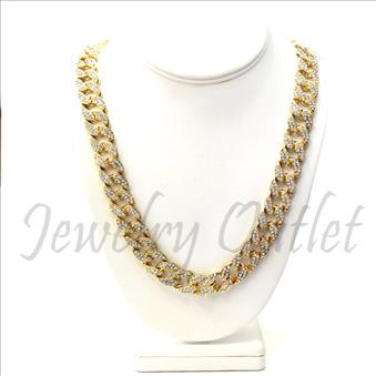 Hip Hop Fashion Cuban Chain With Full Stone  30 Inch