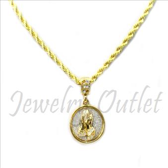 Hip Hop Fashion Necklace and pendant Set With 24 Inch Rope Chain