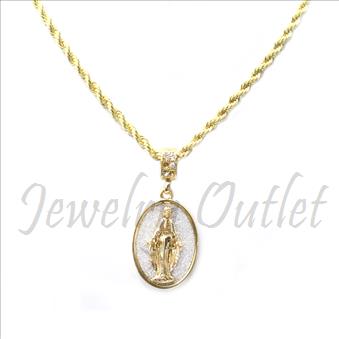 Hip Hop Fashion Necklace and pendant Set With 24 Inch Rope Chain