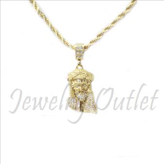 Hip Hop Fashion Necklace and pendant Set With 24 Inch Rope Chain