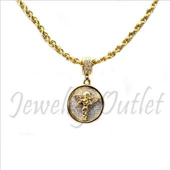 Hip Hop Fashion Necklace and pendant Set With 24 Inch Rope Chain