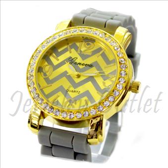 Designer inspired watch Collection, Classic look fashion Ladies. Jelly Band and Premium Designer Look