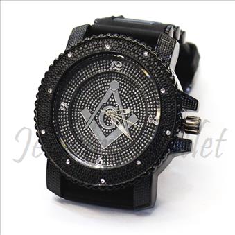 Hip Hop Fashion bling eyes Watch With Black Jelly Band Water Resistant and Stainless Steel Back Cover