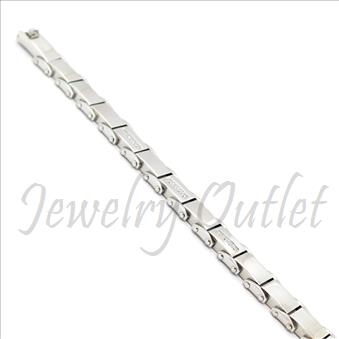 Stainless Steel Mens Bracelets With CZ