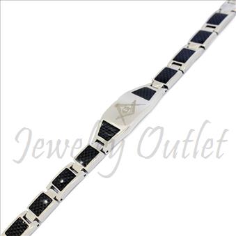 Stainless Steel Masonic Mens Bracelets