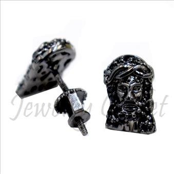 JESUS Face Mens Earrings