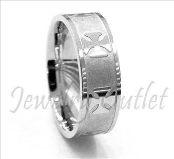 Stainless Steel Mens Comfort Fit Band