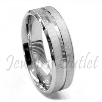 Stainless Steel Mens Comfort Fit Band