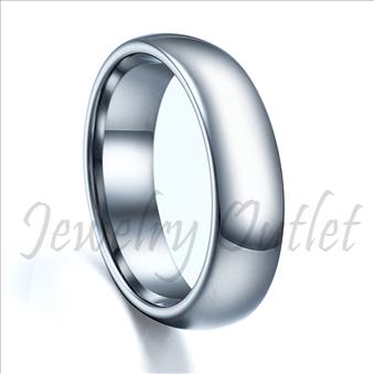 Tungsten Carbi Classic Domed Band With High Polish