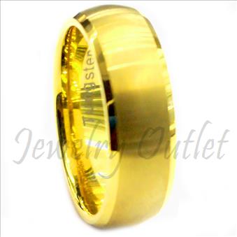 Tungsten Carbi Classic Domed Band With High Polish