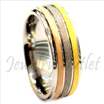 Tungsten Carbide Mens Ring Beveled Edges & Comfort Fit Ring(Sold Out)