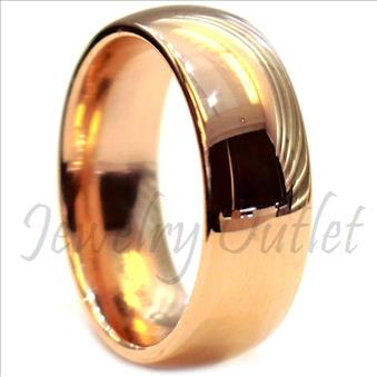 Tungsten Carbide Mens Ring with High Polished